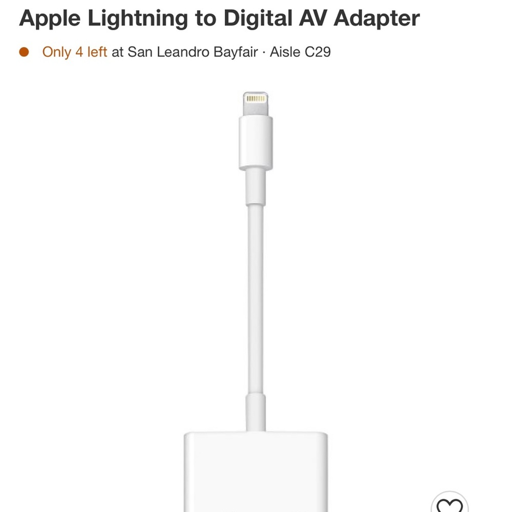Apple Lightning to Digital AV Adapter